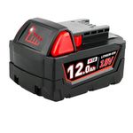1Pack Replacement for Milwaukee M-18 Battery 12000mAh,High-Capacity Compaitble with Milwaukee Battery Tools and Charger 48-11-1820 48-11-185048-11-1828 48-11-1815 12.0Ah