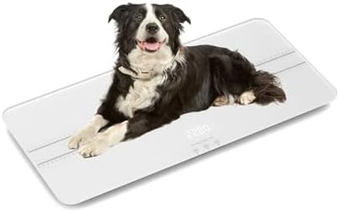 unipaws Digital Pet Scale MAX 220lbs, Dogs Cats Weight Scale, Baby Scale with 3 Weighing Modes, Lbs, Kg, St, 27.16 x 12.99 Inches LED Platform Scale, Accuracy: ±10g