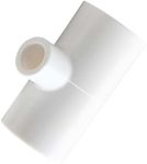 Psarnuk 20 Pack Chicken Waterer Tee Fittings, for Threaded Chicken Water Cups, Chicken Waterer Nipples and Poultry Water Feeder, ABS Material, White & Thickened