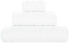 Graccioza Egoist Towels Bath Sheet (38" x 59", White), 100% Egyptian Giza Cotton 800 GSM - Elegant Body and Face Luxury Bath Towels - Soft Bath Towels Made in Portugal