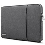 TECOOL Protective Laptop Sleeve Case 14 inch for 14" HP EliteBook Pavilion Dell Lenovo Thinkpad Acer Chromebook Notebook, MacBook Air 15 M3 M2 2024 2023 Waterproof Case Shockproof Bag,Dark grey