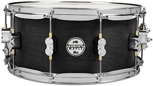 PDP By DW Black Wax Maple Snare Drum 6.5x14