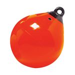 TaylorMade Tuff End Buoy, Orange (15") – Flexible, Strong, Marine-Grade Vinyl Buoy for 25-40 Foot Boats – Easy-to-use, Trivalve™ Inflates with Standard Ball Pump – 2020108089