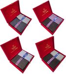 Raymond Fabrics Makers Men's Unstitched Shirt & Trouser Fabric Combo (Multicolour_Free Size) - Gift Pack (Set Of 4)