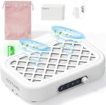 COTIAR Nail Dust Collector Cordless, 6000RPM Dust Collector Nail Tech White