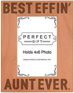 Home Decor For Favorite Aunt Gifts Best Effin Aunt Ever Gifts Wood Engraved Portrait 4x6 Photo Frame