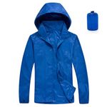 Waterproof Jacket For Women Raincoat Windbreaker Breathable Outdoor Rain Jackets with Hooded Lightweight Adjustable Packable Jacket Sun Protection Coats Running Active Cycling Hiking Climbing Sale