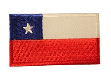 Chile Country Flag Small Iron ON Patch Crest Badge New