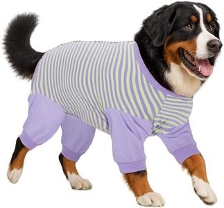 LovinPet Dog Recovery Suit for Large Medium Dogs - Professional Dog Recovery Suit Abdominal Wound Surgical Clothes Post-Operative Vest E-Collar Alternative Cut-Out Design of Abdomen,M