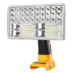 Hipoke Cordless LED Work Light with USB Port Compatible with Dewalt 18V Lithium Battery, 30W 3300LM Multi-Functional Outdoor Flashlight,Jobsite Light,110 Degree Pivoting Zinc Alloy Head