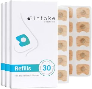 Intake Breathing Refill Tabs Pack - Boost Oxygen Intake, Improve Sleep Quality Snoring Solution- Sweat Resistant, Skin Safe Nasal Strips - Extra Strength Snore Stopper - (90 Count (Pack of 3)