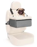 UNICITII Dog Car Seat for Small Dog, Raised Dog Booster Seat with Metal Frame, Dog Car Booster Seat Puppy Car Seat for Pets Small Dogs Cats