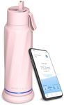 Vita Smart Water Bottle with Reminder to Drink Water, BPA-Free Vacuum Insulated Water Bottles with Straw, Bluetooth Intake Water Tracking Bottle, Ideal for Gift (18 oz)