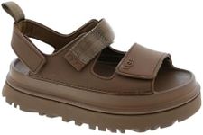 UGG Women's Goldenglow Slide Sandal, Bison Brown, 10 US