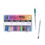 Sakura Gelly Roll Gel Pens - Gift Set - Ink Pen Set for Journaling, Art, Calligraphy, or Drawing - Assorted Point Sizes with Storage Case - Assorted Colored Ink with Special Effects - 74 Pack