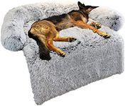 Calming Dog Bed Fluffy Plush Dog Ma