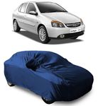 NEXTON Presents Heat Reflective & Semi Waterproof Car Cover Compatible with Tata Indigo CS Custom Fit (Navy Blue with Mirror)|Car Accessories