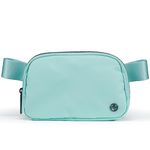 Pander 1L Fanny Pack Everywhere Belt Bag, Bum Bag Crossbody Bags for Women with Adjustable Strap (Pale Turquoise, CA)