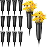 12 Pcs Cemetery Vases with Spikes P