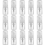 LONGWAY 1 oz Foam Soap Pump Bottle(15PCS) Mini Foam Bottle Dispenser for Refillable Travel Liquid Soap,Shampoo,Lash Cleanser,Hand Soap- BPA Free