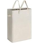 Chrislley Slim Laundry Basket Small Foldable Laundry Hamper Collapsible Washing basket Sturdy Laundry Bin with Handle