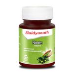 Baidyanath Neem 60 Tablets | Healthy Skin & Hair | Natural Extracts Of Neem | Helps In Purification of Blood Boosting, Liver Health, Healthy Sugar Levels (Pack of 1)