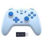 GameSir Nova Lite 2.4g Wireless Controller for Windows PC, iPhone, Android, Switch & Steam Deck, Bluetooth Controller Gamepad with Hall Effect Trigger,Turbo,Rumble Vibration(Nova Lite Blue)