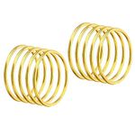 PATIKIL 2 Inch Dream Catcher Rings, 20 Pcs Metal Macrame Wreath Floral Round Ring Hoop for Christmas Decor Home Car DIY Craft Wedding Wall Hanging Decorations, Gold