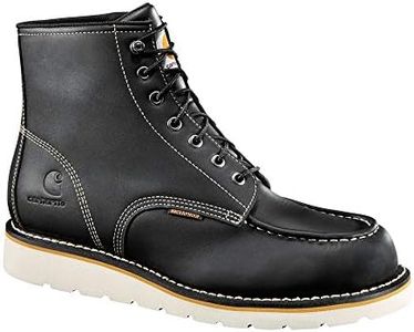 Carhartt Men's 6" Waterproof Moc Toe Casual Wedge, Black Oil Tanned, 10.5 D (M)