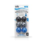 Moneysworth & Best Shoe Deodorizer Balls 6 Pack| Odour Blocker, Long-lasting, Leaves Fresh Scent |For Sneakers, Shoes, Leather, Gym Bag, & More