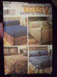 Simplicity 9669 Sewing Pattern Bedspread Coverlet Bedcap Comforter Bolster & More