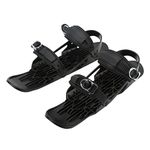 Mini Short Ski Skates for Snow, Adjustable Short Snowskates Snowblades Skiboard Skis for Winter Shoes, Outdoor Skiing Mini Ski Skates Ski Shoes for Winter Sport, Cross Country Ski