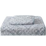 Mellanni Twin Bedspread Coverlet Set - Bedding Cover with Shams - Ultrasonic Quilting Technology - 3 Piece Oversized Quilt Set - Bedspreads & Coverlets (Twin, Medallion Zen)