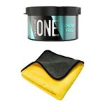 Involve One Snowfall car perfume (Pack 1) with Microfiber Cloth (Multicolor)-Combo | Car Accessories interior car perfumes and fresheners| Long lasting freshners