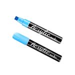 Beager 2Pack 10mm Blue Jumbo Thick Tip Acrylic Permanent Paint Marker Pens Set for Rock Painting Ceramic Glass Wood Canvas Drawing Walls Brick RV Car Murals Posters Art Journals Calligraphy Diy