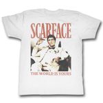 Scarface - Mens Da World T-Shirt, XX-Large, White