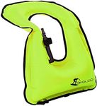 FORWEWAY Inflatable Snorkel Vest Kayak Swimming Vest for Adults Snorkel Vests Inflatable Buoyancy Vest for Snorkeling Water Sports Beginner Adults-Only (Green)
