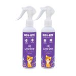 ODO-RITE Cat Litter Spray, Odour Eliminator Removes Smell from Litter Box (175 ml - Pack of 2)