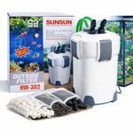 VAYINATO (HW-302) Multi Stage External Outside Canister Filter with Filter Media for Aquarium Fish Tank | Suitable for 2.5 Feet Tank to 4 Feet Tank