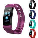 iSTYLE Fitness Tracker, Health Heart Rate Monitor Sleep Monitor, Color Screen Bluetooth Smart Watch, Waterproof Sport Activity Tracker Step Pedometer Calorie Counter (Purple)