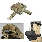 Ultimate Arms Gear Tactical Taccam Camo Utility Multi Purpose MOLLE Dump Ammo Ammunition Magazine Stripper Clips Pouch Drop Leg & Belt Adjustments Universal Rifle Shotgun Pistol Gun