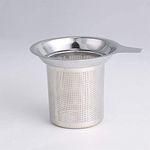 SYGA Stainless Steel Tea Infuser Premium Tea Strainer with Two Handles & Large Capacity for Loose Tea Leaf, Classic Metal Mesh Tea Filter for Cups, Mugs, Teapots- Type 2