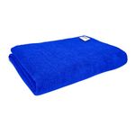 SOFTSPUN Microfiber Bath & Hair, Care Towel Set of 1 Piece, 70x140 Cms (Blue). Super Soft & Comfortable, Quick Drying, Ultra Absorbent in Large Size.