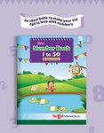 Blossom 1 to 50 Number Writing Book for Kids | Includes 54 Number Boxes Each and Fun Activites for Primary Children