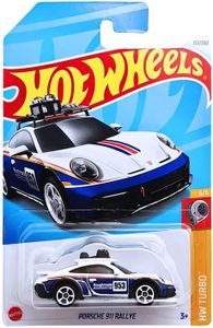 Hot Wheels Porsche 911 Rallye HW Turbo for Ages 3 and Up (White/Blue)