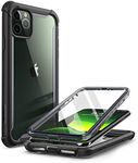 i-Blason Ares Case for iPhone 11 Pro Max 2019 Release, Dual Layer Rugged Clear Bumper Case with Built-in Screen Protector (Black)