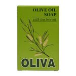 Oliva - Olive Oil Soap with Tea Tree, Purifying & Refreshing, Natural Antiseptic Properties, 12 x 100g Bar