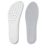 WLLHYF 1 Pair Memory Foam Shoe Insoles, Shock Absorption Inserts Arch Support Sports Insoles Soft Comfortable Replacement Cropable Insoles for Men Women W: UK 3-6 I M: UK 5-7