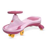 LuvLap Sunny Swing Car, Magic Car, Kids Push Car, Magic Car for Kids, Comfortable Seats & Durable, Ride On Car, Magic Toy Car, 3+ Years, Pink