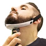 Aberlite Beard Shaping Tool - FlexShaper Neckline Shaper - Hands-Free & Flexible - The Ultimate Neckline Beard Shaping Template (White) - Beard Trimmer Guide - Lineup Stencil Kit